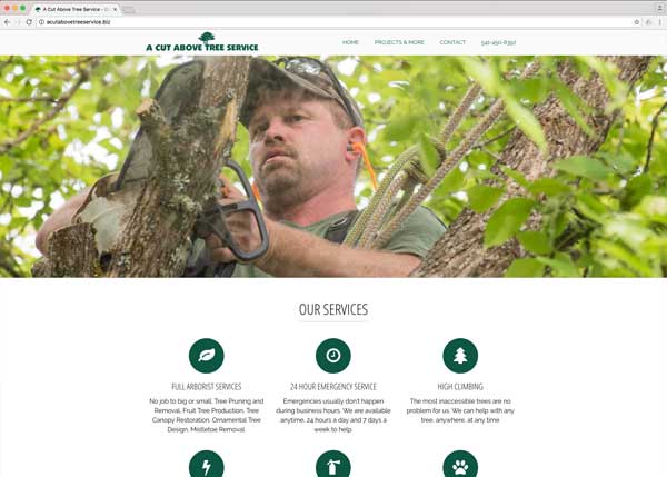 A Cut Above Tree Service Website Redesign and SEO